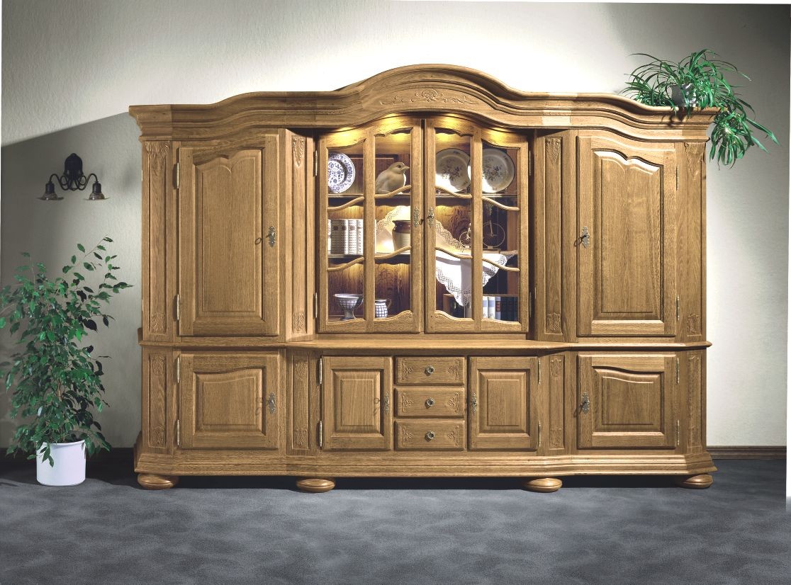 Wohnschrank, Eiche Vollholz, rustikal, massiv Modell