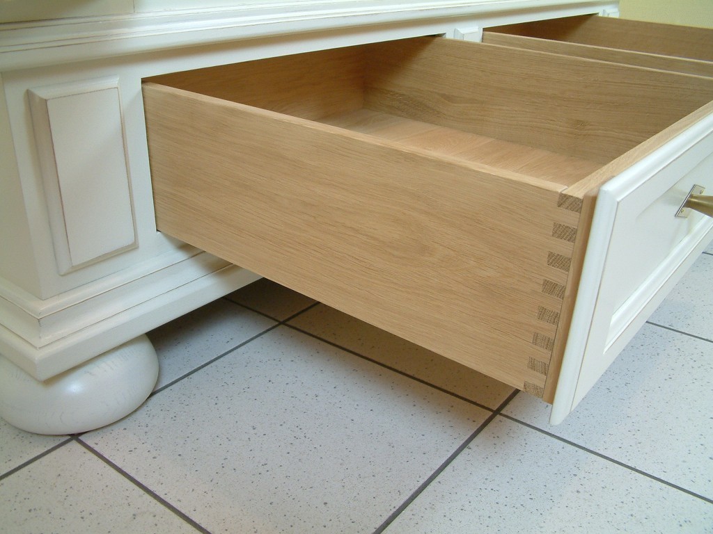 Dielenschrank / Porzellanschrank / Geschirrschrank Norden 2-türig Eiche